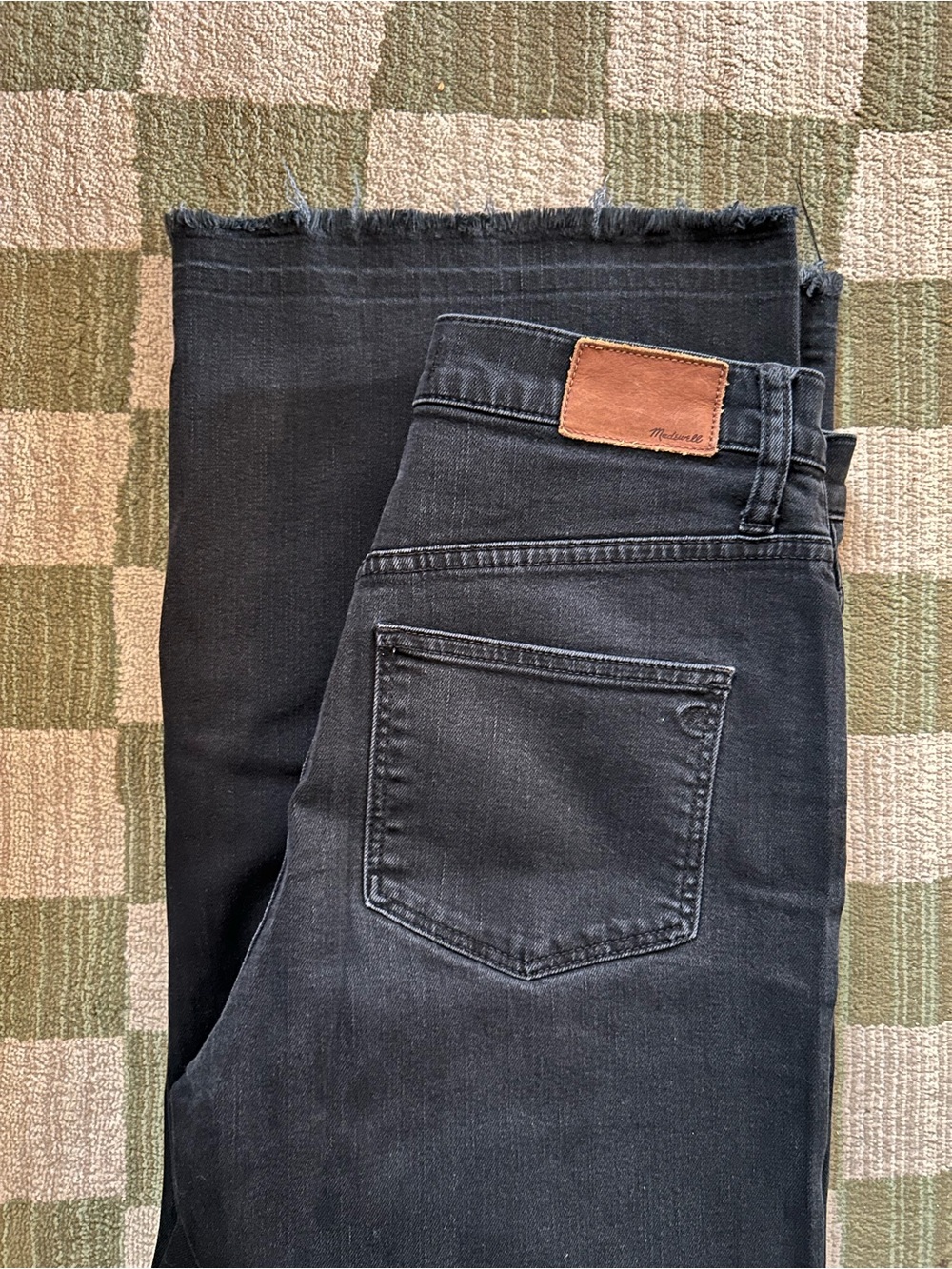 Madewell Women’s Wide-Leg Crop Jeans - Black